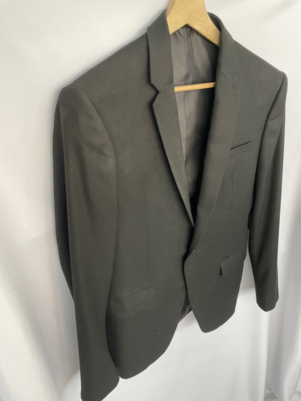 Zara Classic Black Men's Blazer - Timeless Tailored Style Size 40